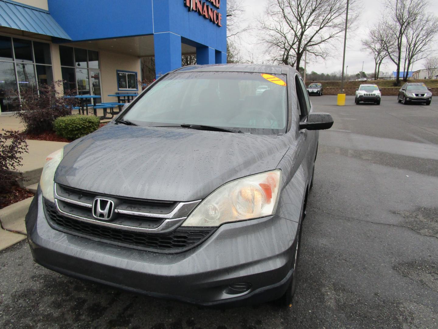 2011 GRAY Honda CR-V LX 2WD 5-Speed AT (5J6RE3H35BL) with an 2.4L L4 DOHC 16V engine, 5-Speed Automatic transmission, located at 1814 Albert Pike Road, Hot Springs, AR, 71913, (501) 623-1717, 34.494228, -93.094070 - Photo#1